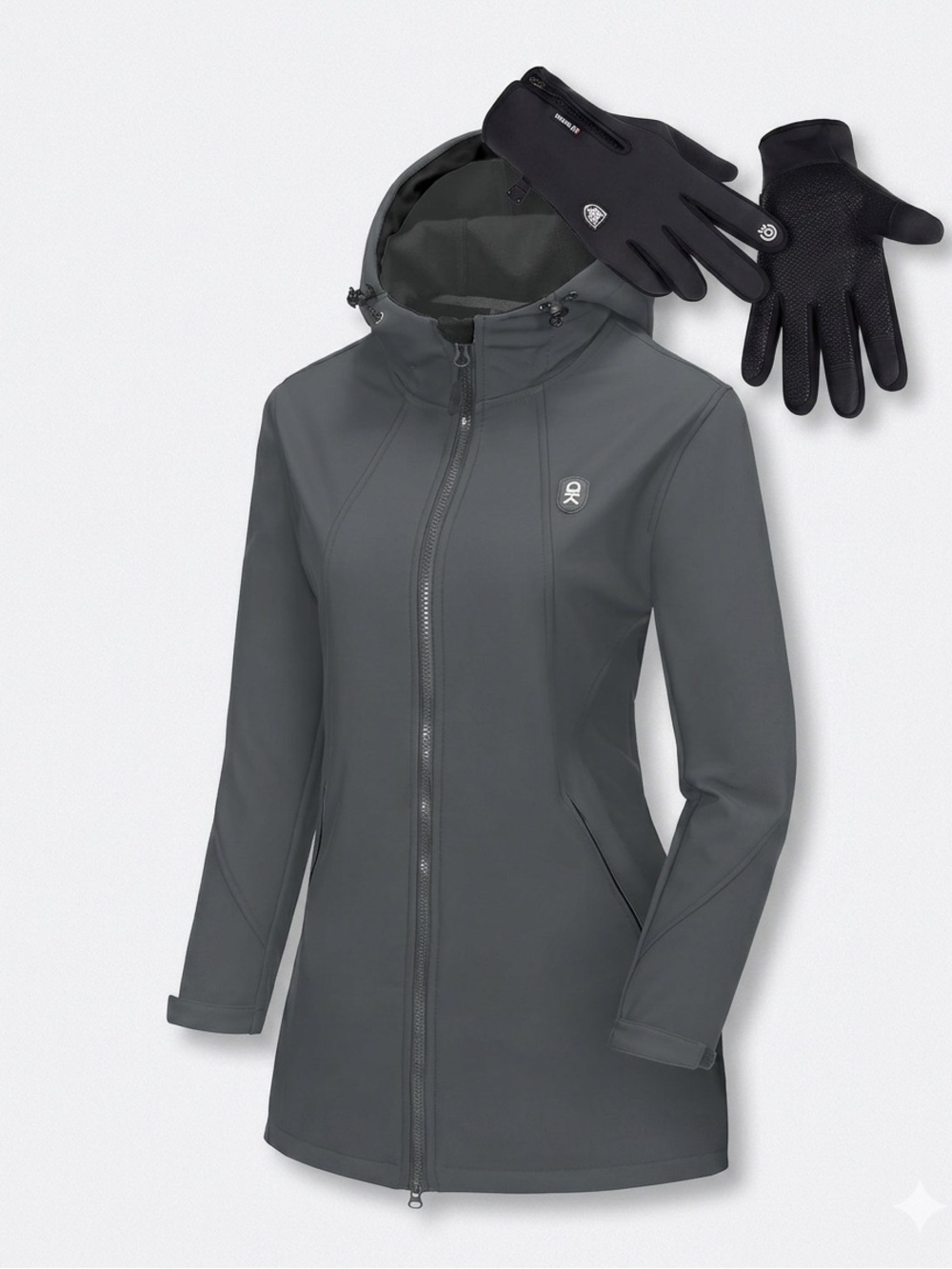 Little Donkey Andy Women's Jacket XXL (Fits L/XL) & SBR Gloves Combo